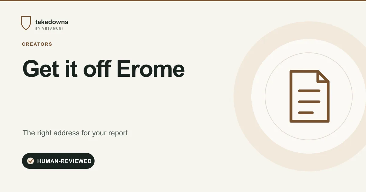How to Remove Leaked Content From Erome