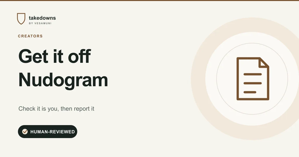 How to Remove Leaked Content From Nudogram